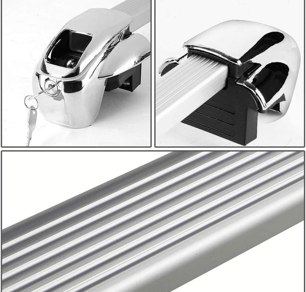 54” UNIVERSAL ADJUSTABLE MOUTING CARGO ROOF RACK W / LOCK + KEYS
