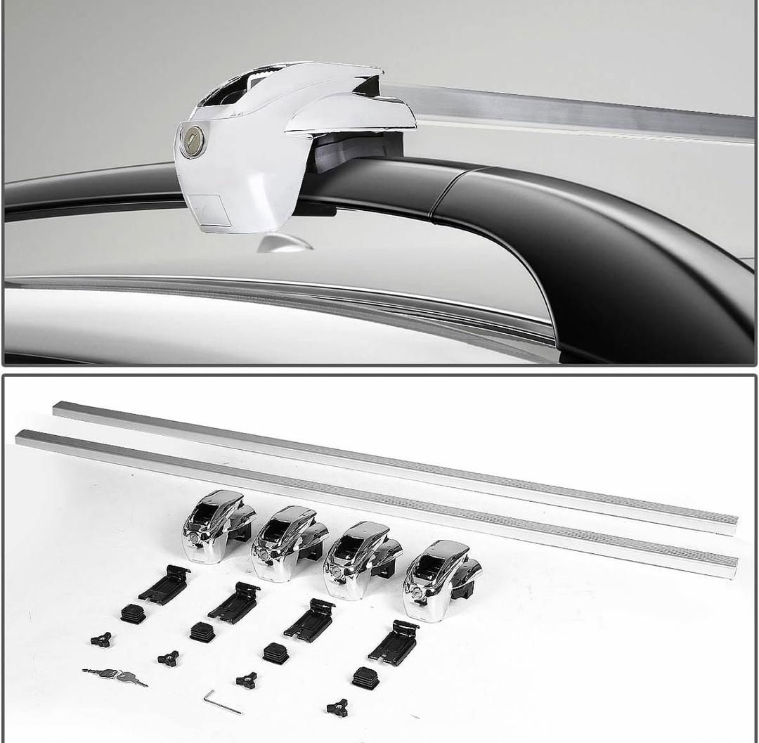 54” UNIVERSAL ADJUSTABLE MOUTING CARGO ROOF RACK W / LOCK + KEYS