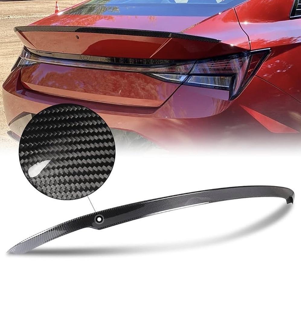 2021-2023 HYUNDAI ELANTRA OE-STYLE REAL CARBON FIBER REAR TRUNK SPOILER WING
