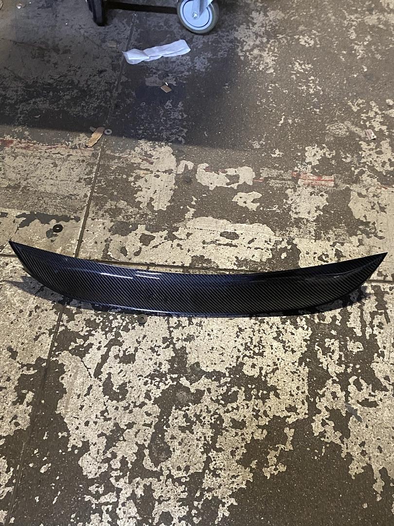 2016-2021 HONDA CIVIC BLACK CARBON FIBER SEDAN P-STYLE CARBON FIBER REAR TRUNK SPOILER WING