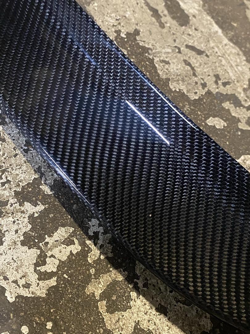 2016-2021 HONDA CIVIC BLACK CARBON FIBER SEDAN P-STYLE CARBON FIBER REAR TRUNK SPOILER WING