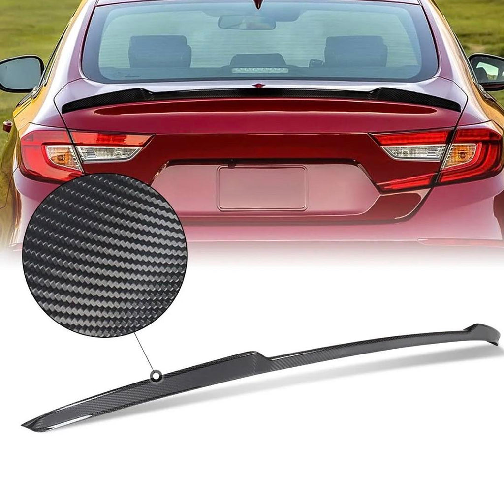 18-23 HONDA ACCORD REAR DECK TRUNK LID SPOILER WING CARBON FIBER
