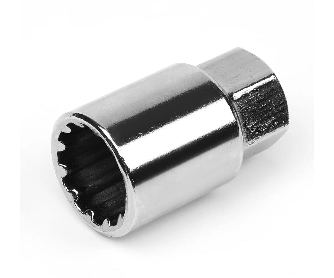 J2 ENGINEERING 7075 ALUMINUM RED M12 X 1.5 16PCS L: 50MM OPEN END LUG NUT W/4PCS LOCK+KEY