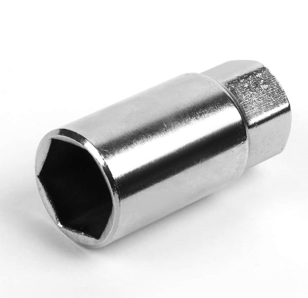 7075 ALUMINUM RED M12X1.5 20PCS L: 50MM CLOSE-END LUG NUTS W/ADAPTER