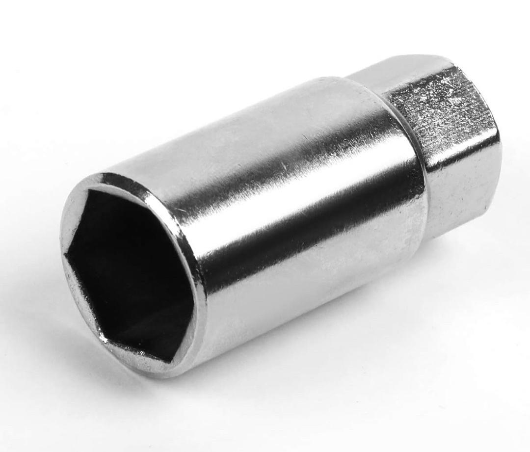 7075 ALUMINUM BLACK M12 X 1.5 20PCS L: 35MM CLOSE-END LUG NUT W/ADAPTER