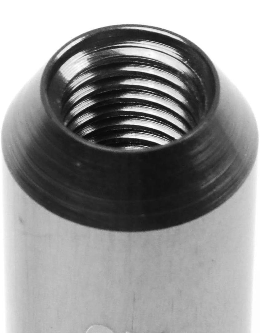 SILVER 7075 ALUMINUM M12X1.5 20PCS L: 60MM OPEN END LUG NUT W/SOCKET ADAPTER