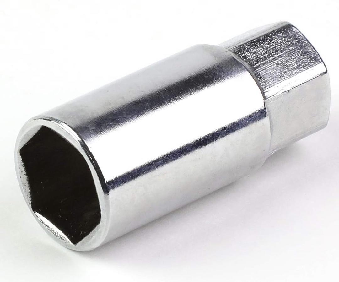 20PCS CLOSED END DESIGN M12 X 1.25 ALUMINUM ALLOY WHEEL LUG NUTS + DEEP DRIVE EXTENSION ADAPTER, 20MM OD/50MM HEIGHT (GUN METAL)