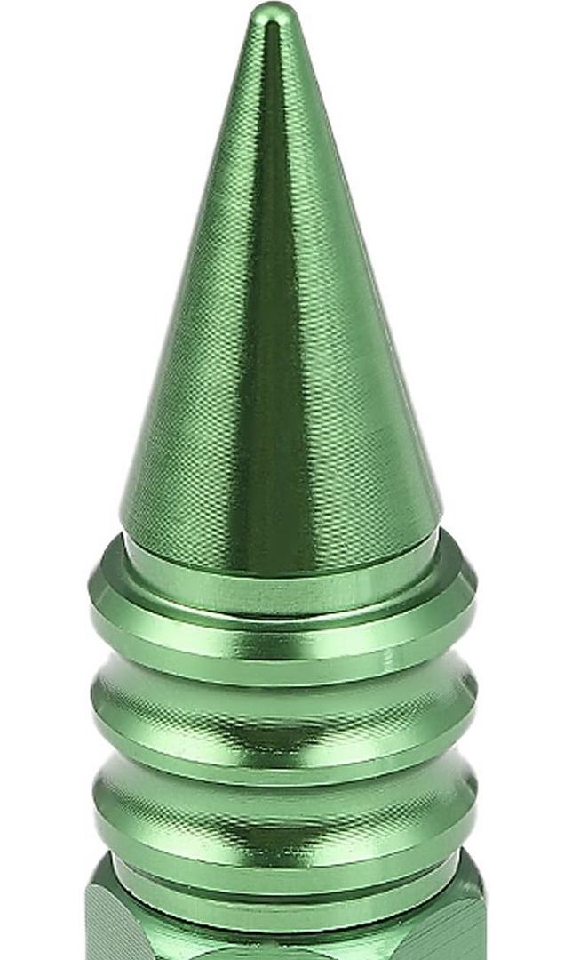 20PCS OPEN/CLOSED END STYLE M12 X 1.5 20MM OD/107MM HEIGHT WHEEL LUG NUTS W/DEEP DRIVE EXTENSION, GREEN