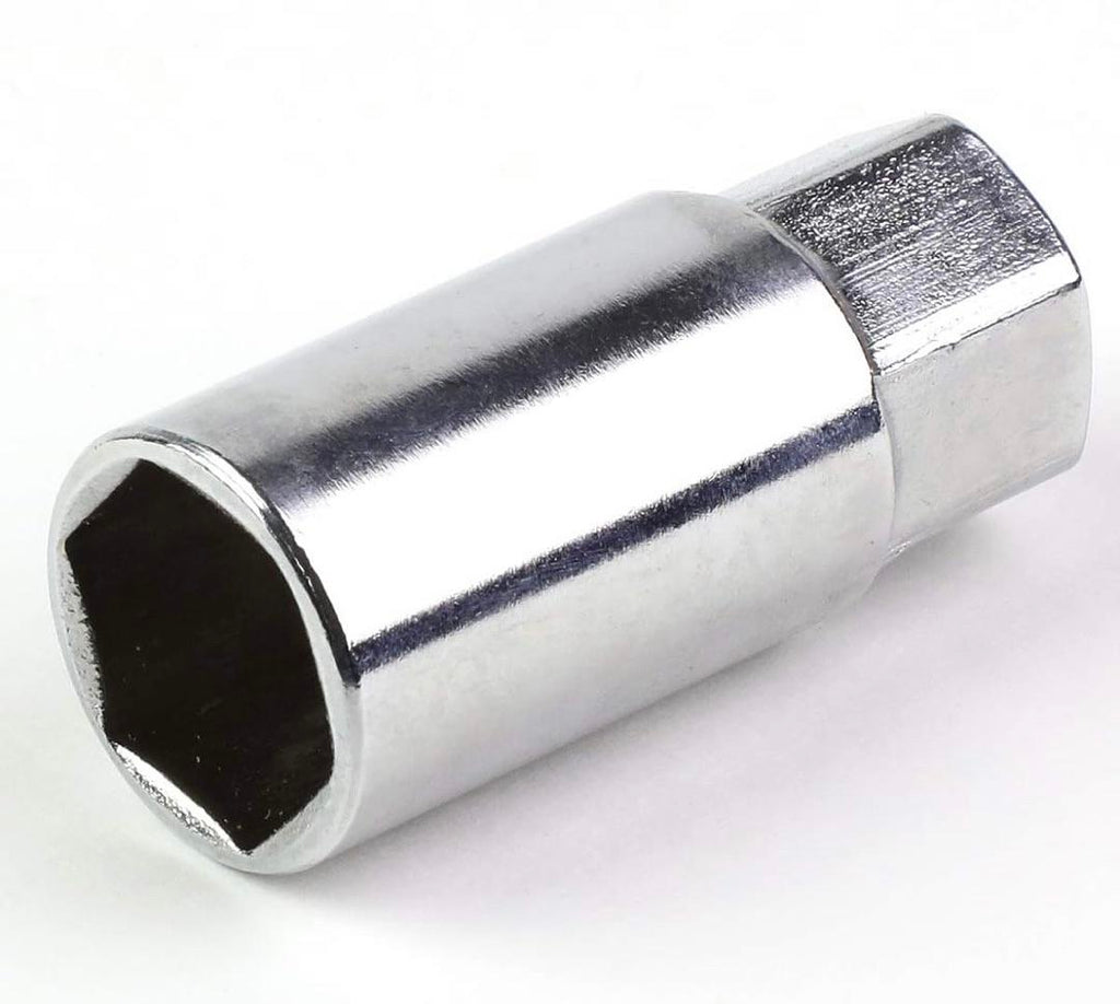 20PCS M12 X 1.5 25MMOD/35MM HEIGHT CLOSE END LUG NUTS W/DEEP DRIVE EXTENSION ADAPTER, BLUE
