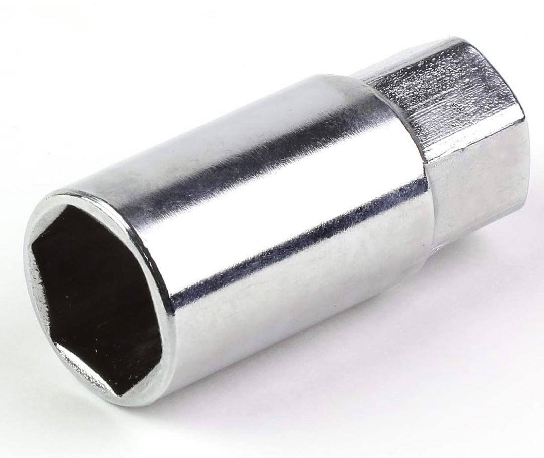 20PCS M12 X 1.5 OPEN/CLOSED END WHEEL LUG NUTS W/DEEP DRIVE EXTENSION, 20MM OD/90MM H, ORANGE