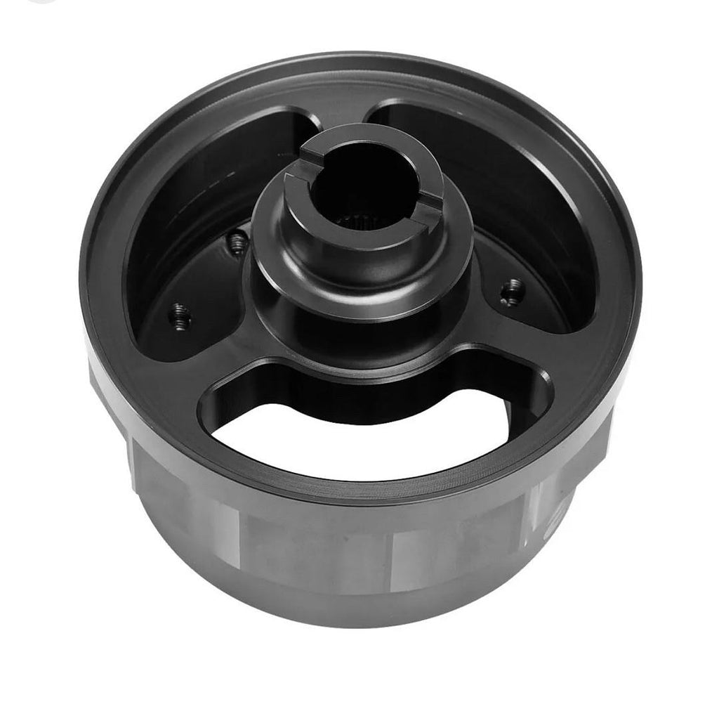 ALUMINUM BLACK GEAR STYLE 6-BOLT STEERING WHEEL HUB ADAPTER FOR 90-93 INTEGRA