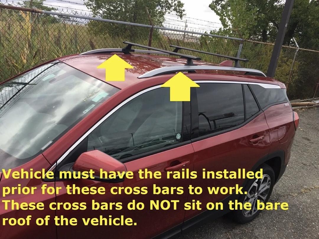 84450050 | I 2018-2021 chevy Equinox gmc Terrain Genuine GM Roof Rack Cross Rail Package Black