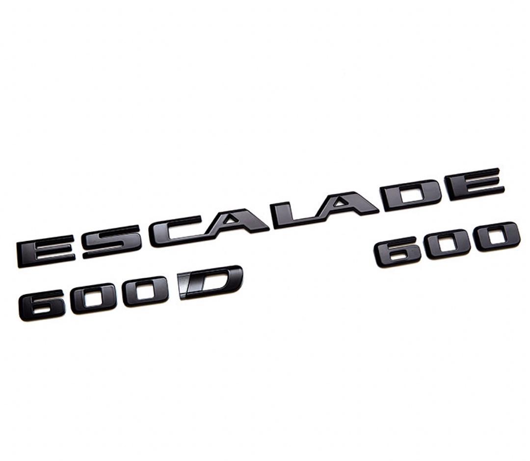2021-2024 Cadillac Escalade Black Emblems Escalade 600 600D OEM GM New