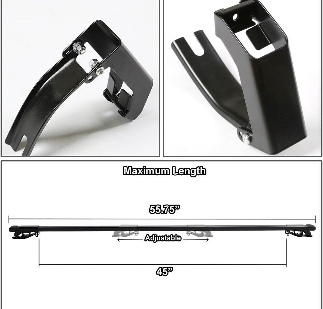 54”UNIVERSAL ALUMINUM ADJUSTABLE MOUNTING CARGO ROOF RACKS 175LB CAPACITY