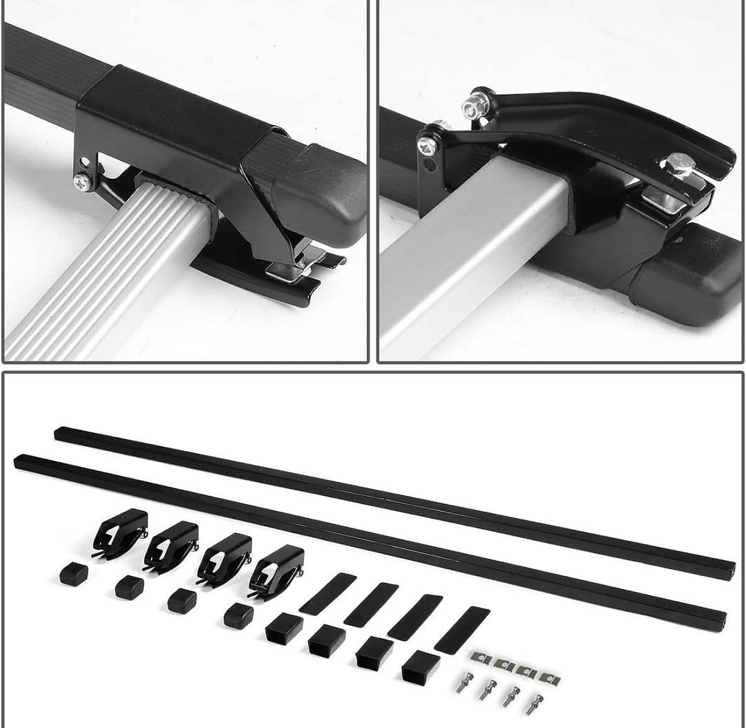54”UNIVERSAL ALUMINUM ADJUSTABLE MOUNTING CARGO ROOF RACKS 175LB CAPACITY
