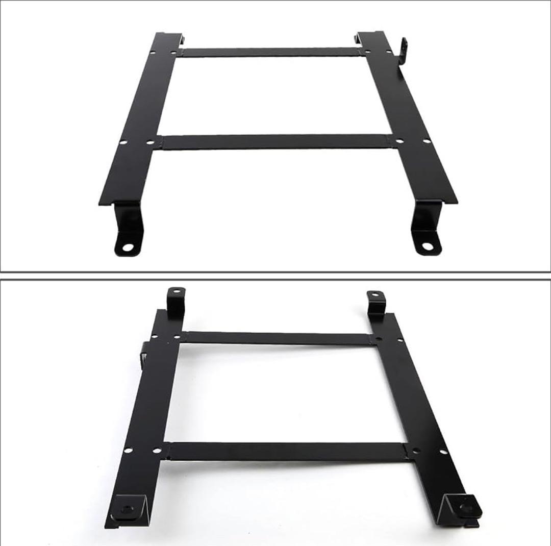 SBK-LM-CCV97C5 97-04 CORVETTE BLACK PAIR OF RACING BUCKET SEAT MOUNT BRACKETS
