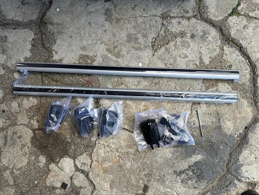 48” UNIVERSAL ROOF CROSS BARS GREY/BLACK W KEY