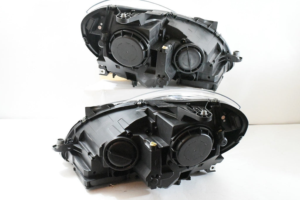12-15 MERCEDES C180 C250 C300 C350 C63 CHROME HOUSING AND CLEAR DRL LED PROJECTOR HEADLIGHTS
