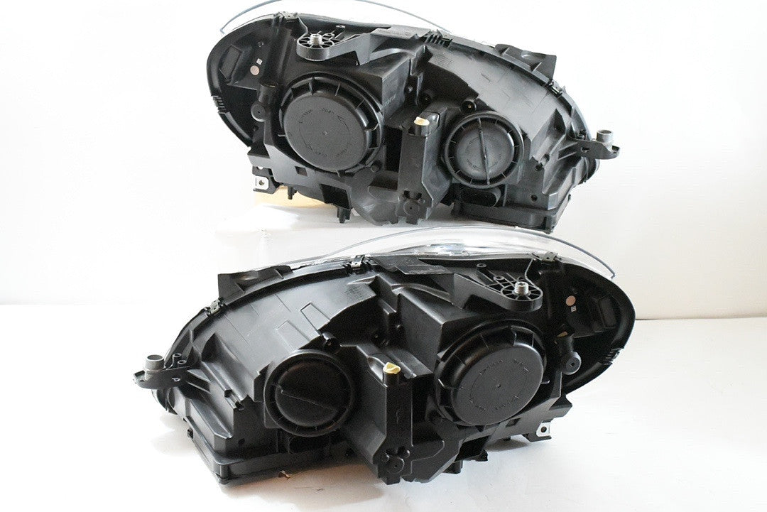12-15 MERCEDES C180 C250 C300 C350 C63 CHROME HOUSING AND CLEAR DRL LED PROJECTOR HEADLIGHTS