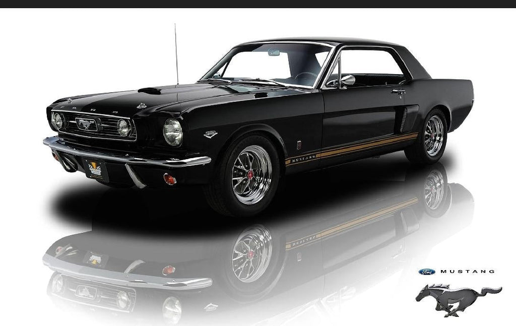 Ford Mustang Poster - Black