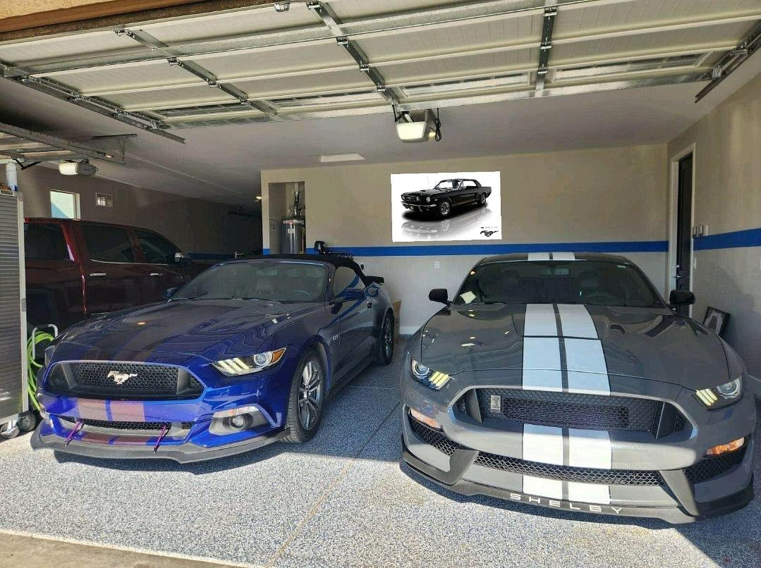 Ford Mustang Poster - Black
