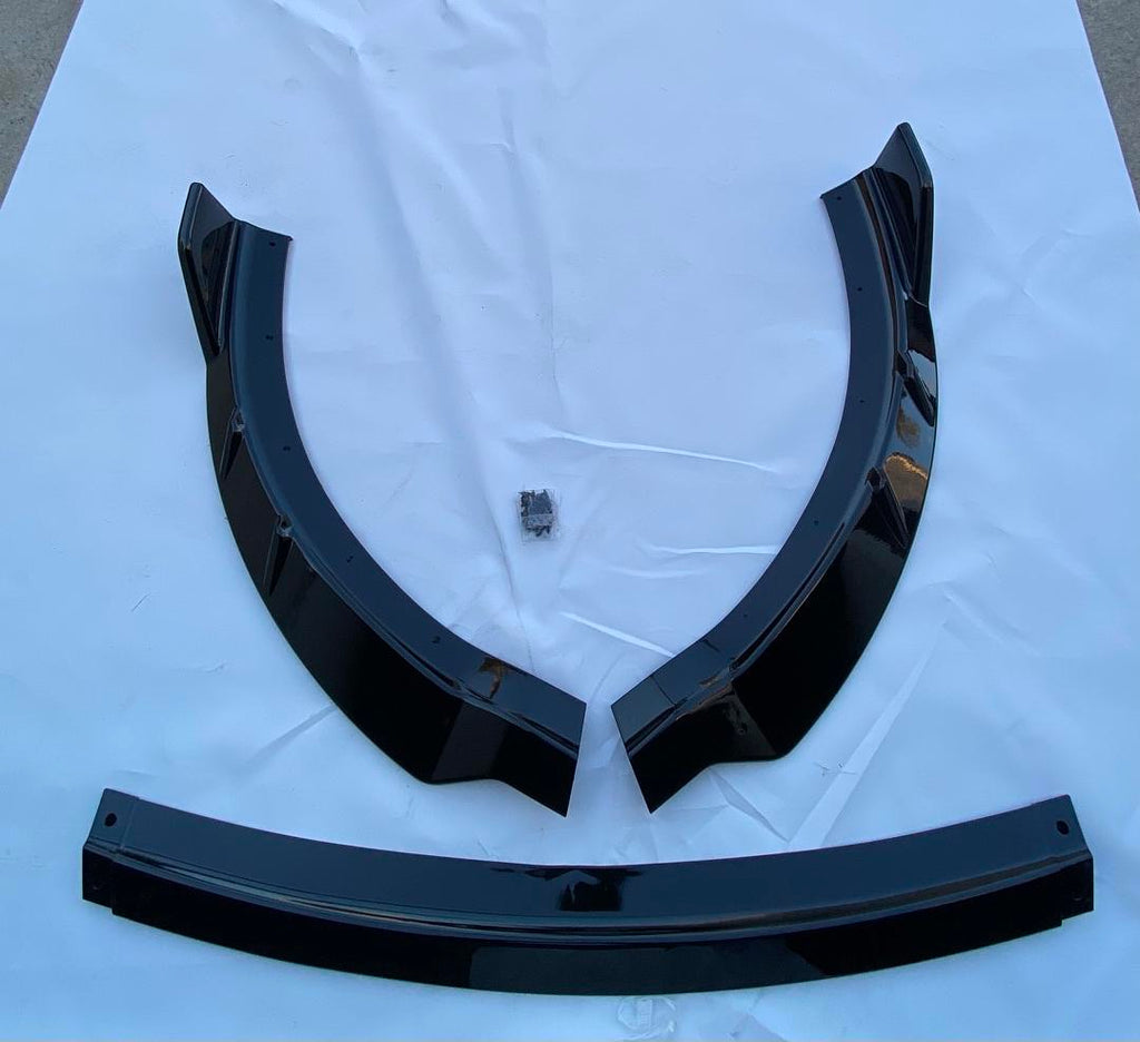 15-21 DODGE CHARGER 3PC GLOSSY FRONT BUMPER LIP