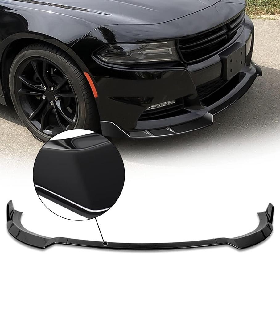 15-21 DODGE CHARGER 3PC GLOSSY FRONT BUMPER LIP