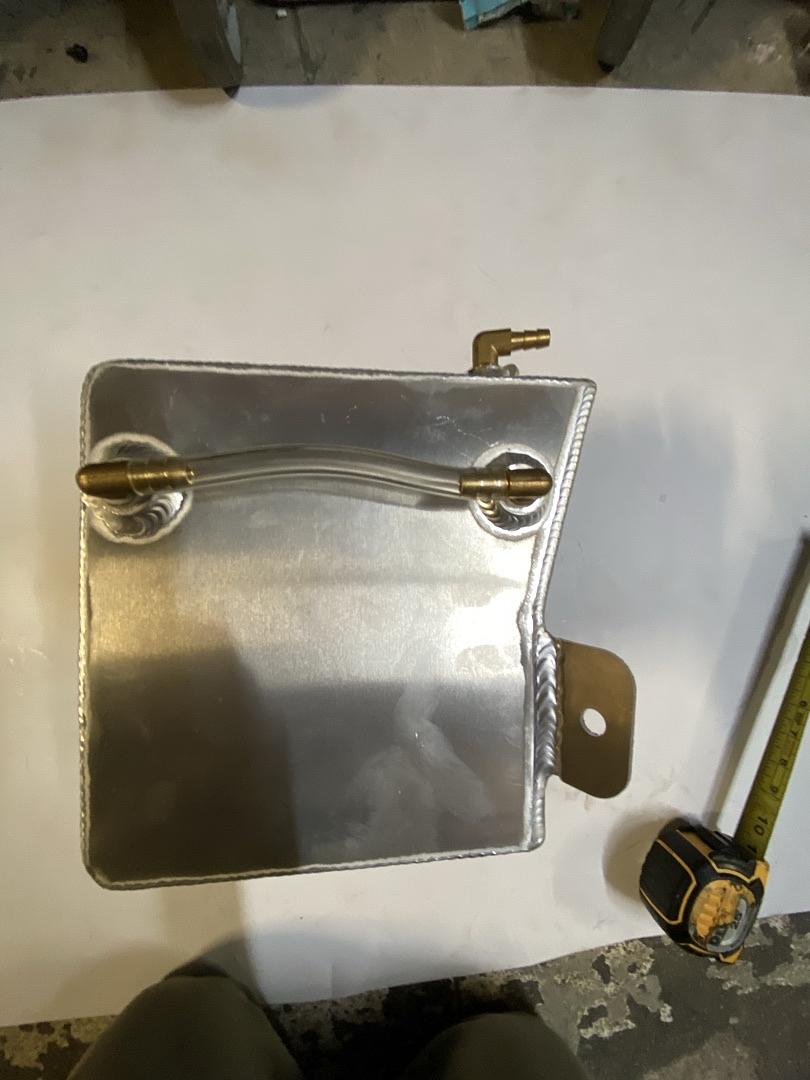 78-88 MONTE CARLOS EXPANSION OVERFLOW COOLANT TANK ALUMUINM
