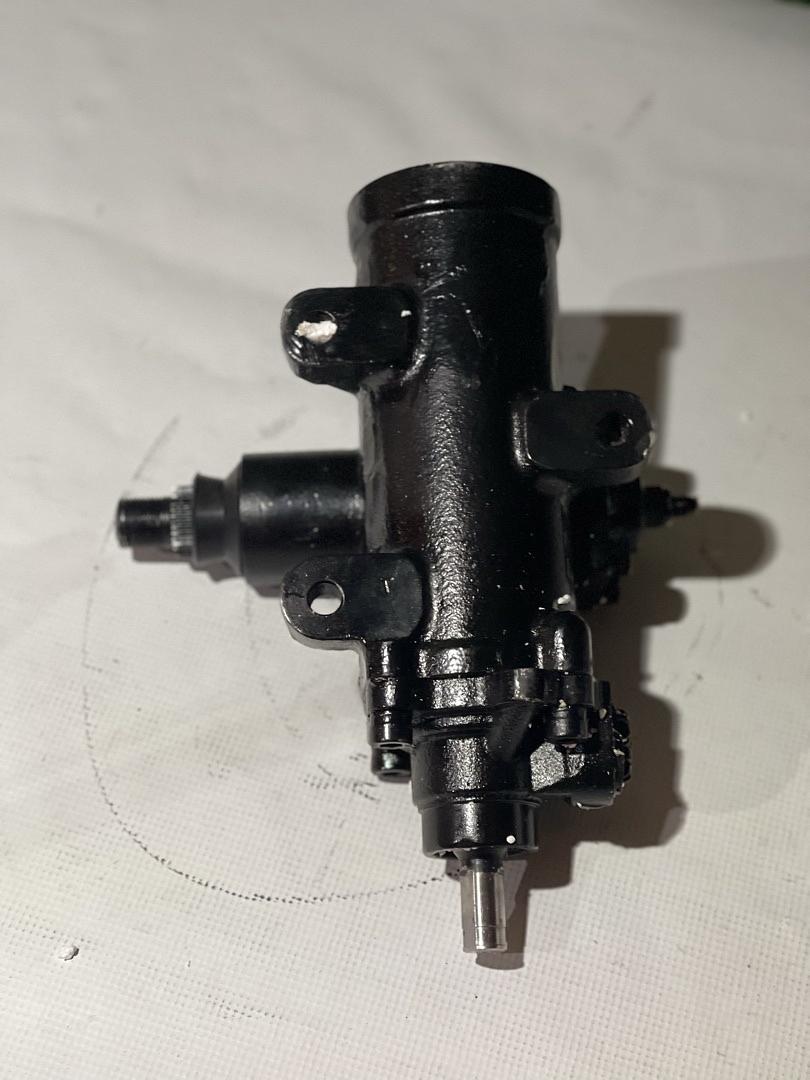 01-06 SILVERADO/SIERRA 1500, 2007 SILVERADO/SIERRA 1500 CLASSIC PAINTED BLACK STEEL POWER STEERING GEARBOX