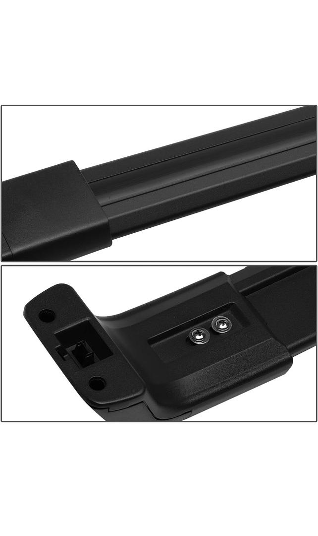 08-16 NISSAN X-TRAIL, BLACK PAIR ALUMINUM CAR ROOF RACK CROSS BARS