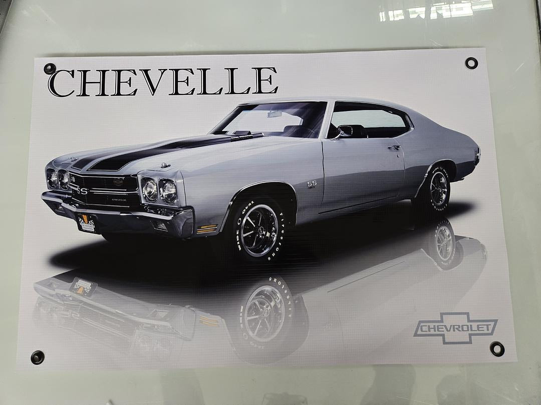 Chevy Chevelle Poster - Gray