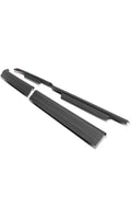 04-06 SIERRA/SILVERADO 1500,01-06 SIERRA/SILVERADO 2500HD 3500 CREW CAB PICKUP MATTE BLACK TEXTURED ROCKER PANEL/SILL PLATE COVER TRIM