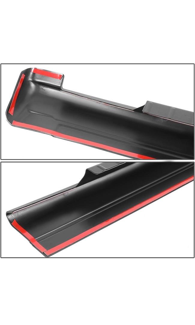 04-06 SIERRA/SILVERADO 1500,01-06 SIERRA/SILVERADO 2500HD 3500 CREW CAB PICKUP MATTE BLACK TEXTURED ROCKER PANEL/SILL PLATE COVER TRIM