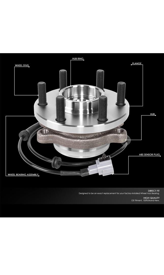 05-19 FRONTIER / 05-12 PATHFINDER / 05-15 XTERRA / 09-12 EQUATOR FRONT WHEEL BEARING HUB ASSEMBLY W/SPEED SENSOR