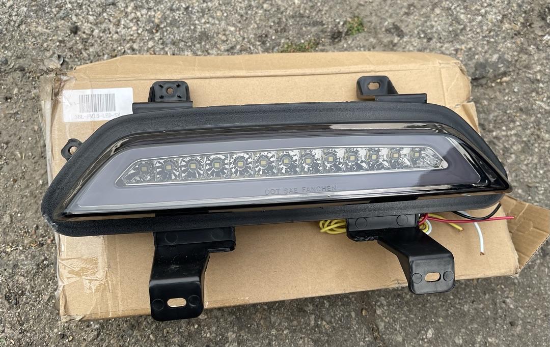 15-18 FORD MUSTANG FULL LED 3RD TAIL BRAKE LIGHT+REVERSE - BLACK SMOKED