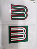 Pcs Combo Printed Mexico Soccer League Adhesive Vinyl Sticker
