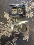 STAINLESS STEEL UNDIVIDED T4 TURBOCHARGER MANIFOLD TURBO INLET FLANGE ADAPTER PLATE 10MM THICK UNIVERSAL