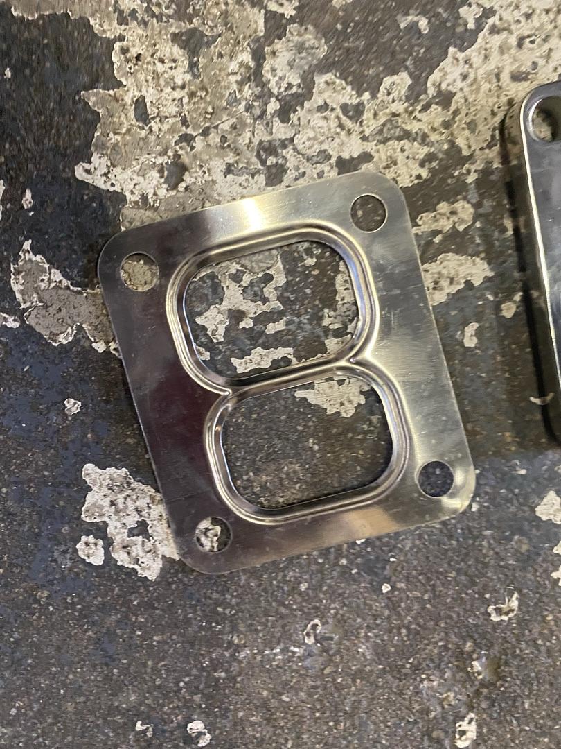 STAINLESS STEEL UNDIVIDED T4 TURBOCHARGER MANIFOLD TURBO INLET FLANGE ADAPTER PLATE 10MM THICK UNIVERSAL