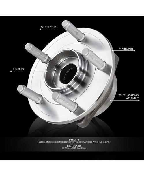11-22 DURANGO / 11-21 GRAND CHEROKEE, SILVER FRONT WHEEL BEARING HUB ASSEMBLY