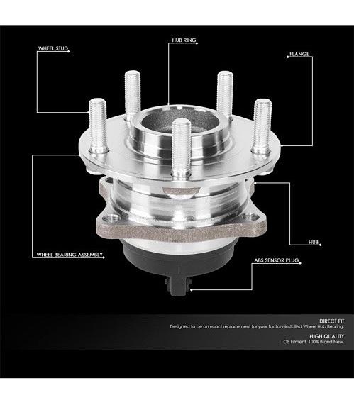 2007-2020 SANTA FE /2007-2012 VERACRUZ /2011-2015 SORENTO REAR WHEEL BEARING HUB ASSEMBLY W/SPEED SENSOR