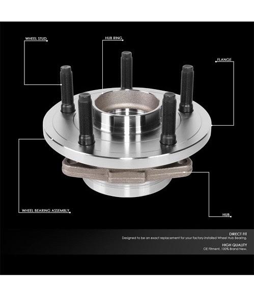 2005-2010 DAKOTA /2006-2009 RAIDER FRONT WHEEL BEARING HUB ASSEMBLY