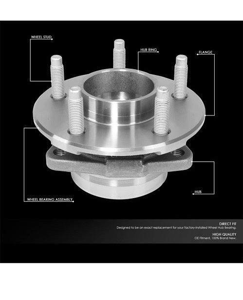 02-07 SATURN VUE /2005 EQUINOX /2006 TORRENT FRONT WHEEL BEARING HUB ASSEMBLY