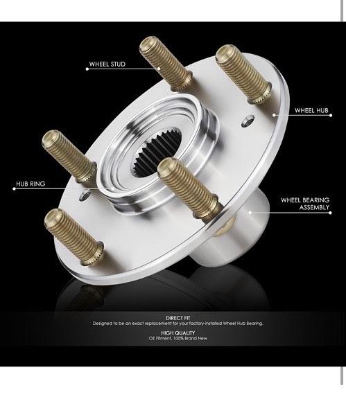 13-18 ACURA ILX /04-08 TL, TSX /03-07 ACCORD /06-15 CIVIC SI / 07-10 ELEMENT SC FRONT WHEEL HUB