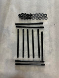 93-01 HONDA PRELUDE FITS H22 ENGINE MODELS CHROMOLY 12-POINT CYLINDER HEAD STUDS NUTS SET