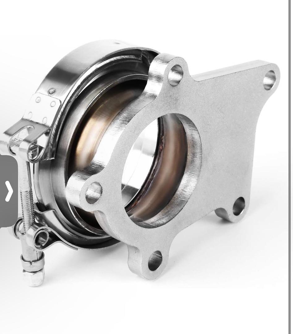 T04E T3/T4 TURBO 5-BOLT FLANGE TO 3"ID V-BAND CONVERSION ADAPTER KIT