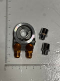 OIL FILTER SANDWICH PLATE AN FITTING FOR SUBARU 04-21 WRX STI