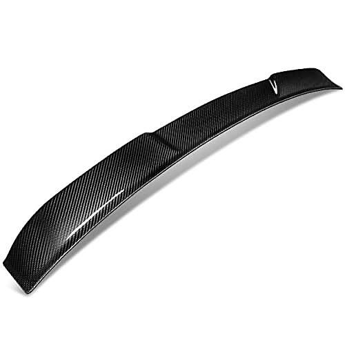 BLACK CARBON FIBER STP STYLE REAR WINDOW WINDSHIELD ROOF SPOILER COMPATIBLE WITH 2018-2021 AUDI A5 QUATTRO RS5 S5
