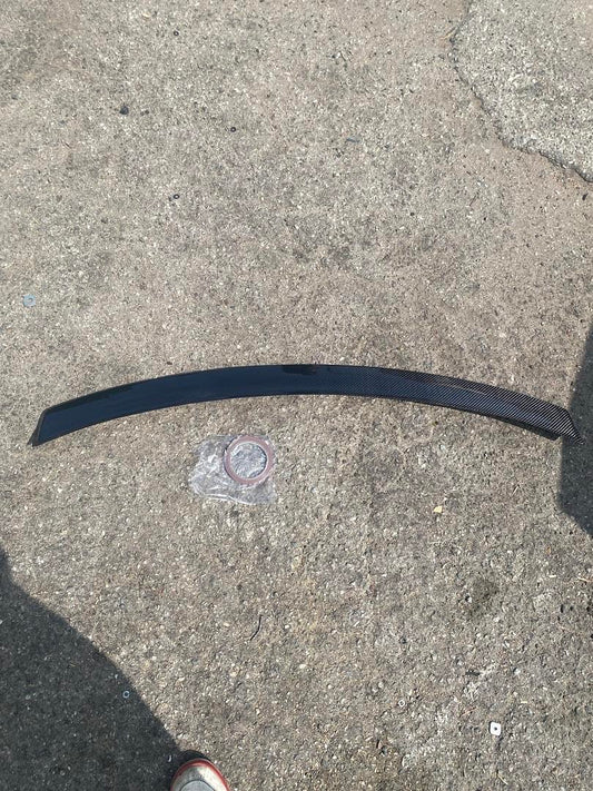 2008-2014 MERCEDES C-CLASS SEDAN MODELS BLACK CARBON FIBER REAR TRUNK LID SPOILER