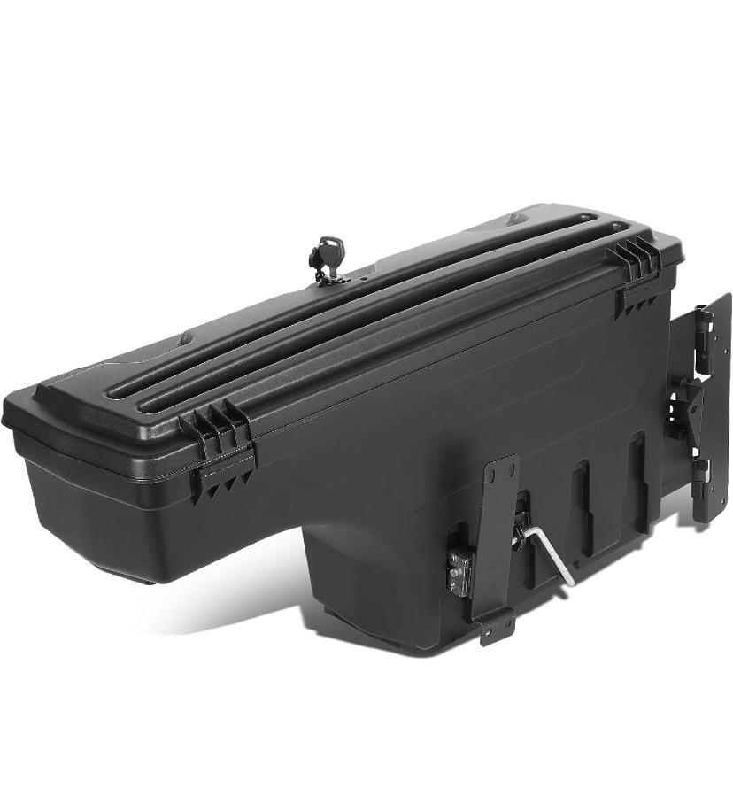 FOR 2005 TO 2019 TOYOTA TACOMA DRIVER LEFT SIDE TRUCK BED STORAGE CASE WHEEL WELL TOOL LOCKABLE BOX