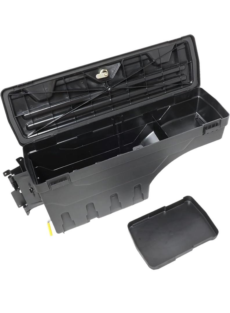 FOR 2005 TO 2019 TOYOTA TACOMA DRIVER LEFT SIDE TRUCK BED STORAGE CASE WHEEL WELL TOOL LOCKABLE BOX